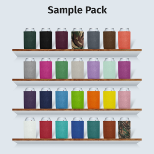 Sample Pack Blank Collapsible Can Coolies